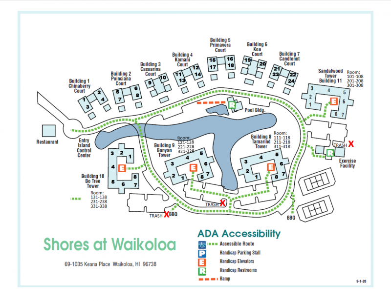 Shores at Waikoloa Property Map