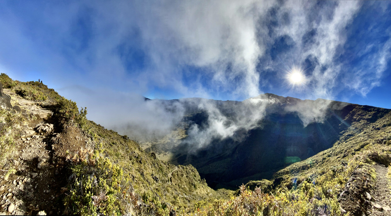 A view from the Haleakalā ridge