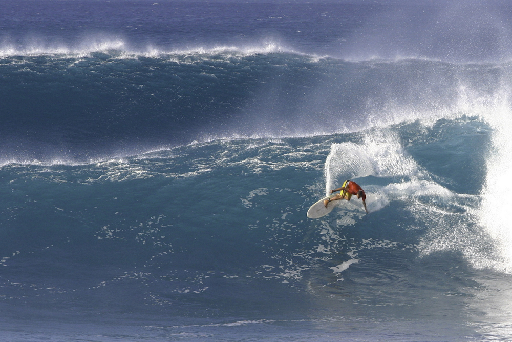 surfing in North Maui